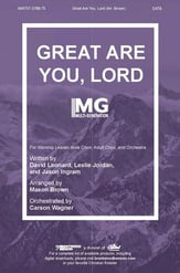 Great Are You Lord SATB choral sheet music cover